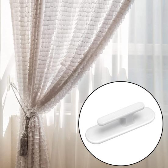 8Pcs/Set Blind Cord Holder Wall Mounted Self Adhesive Plastic Safety No Screw Window Curtain Rope Hook Home Supplies