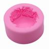 3D Rund Rose Blomster Form Silikon Såpeform DIY Håndlagde Såpeformer Såpelaging Fondant Kake Lysformer Håndverksdekorasjon