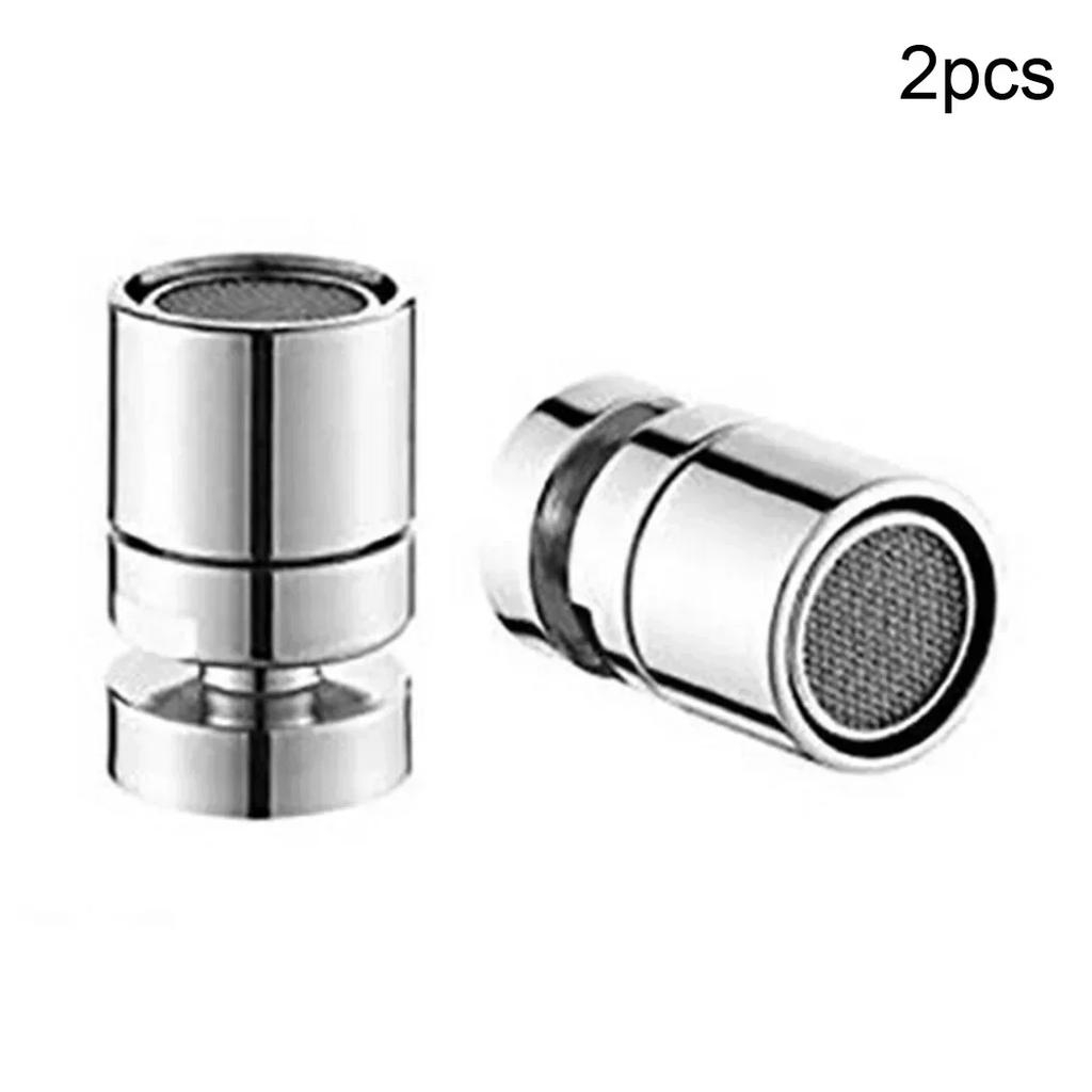 2pcs Degree Swivel Kitchen Tap Aerator 22mm M22 Male Thread Adapter Chrome Splash-proof Water Faucet Accessories Aerator