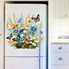 Painted Butterfly Flowers Small Grass Wall Sticker Toilet Bathroom Refrigerator Wall Sticker Living Room Bedroom Decoration Painting