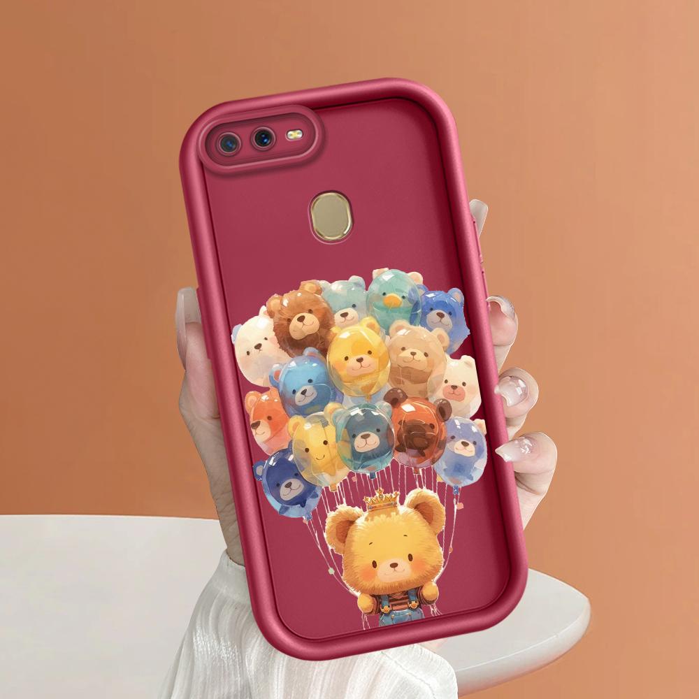 Soft Silicone Square Ladders Cartoon Pattern Full Cover Camera Protection Shockproof Case for OPPO Reno Realme OnePlus