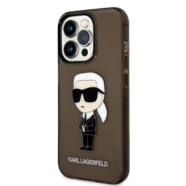 Etui Do iPhone 14 Pro Max Karl Lagerfeld Ikonik Czarne