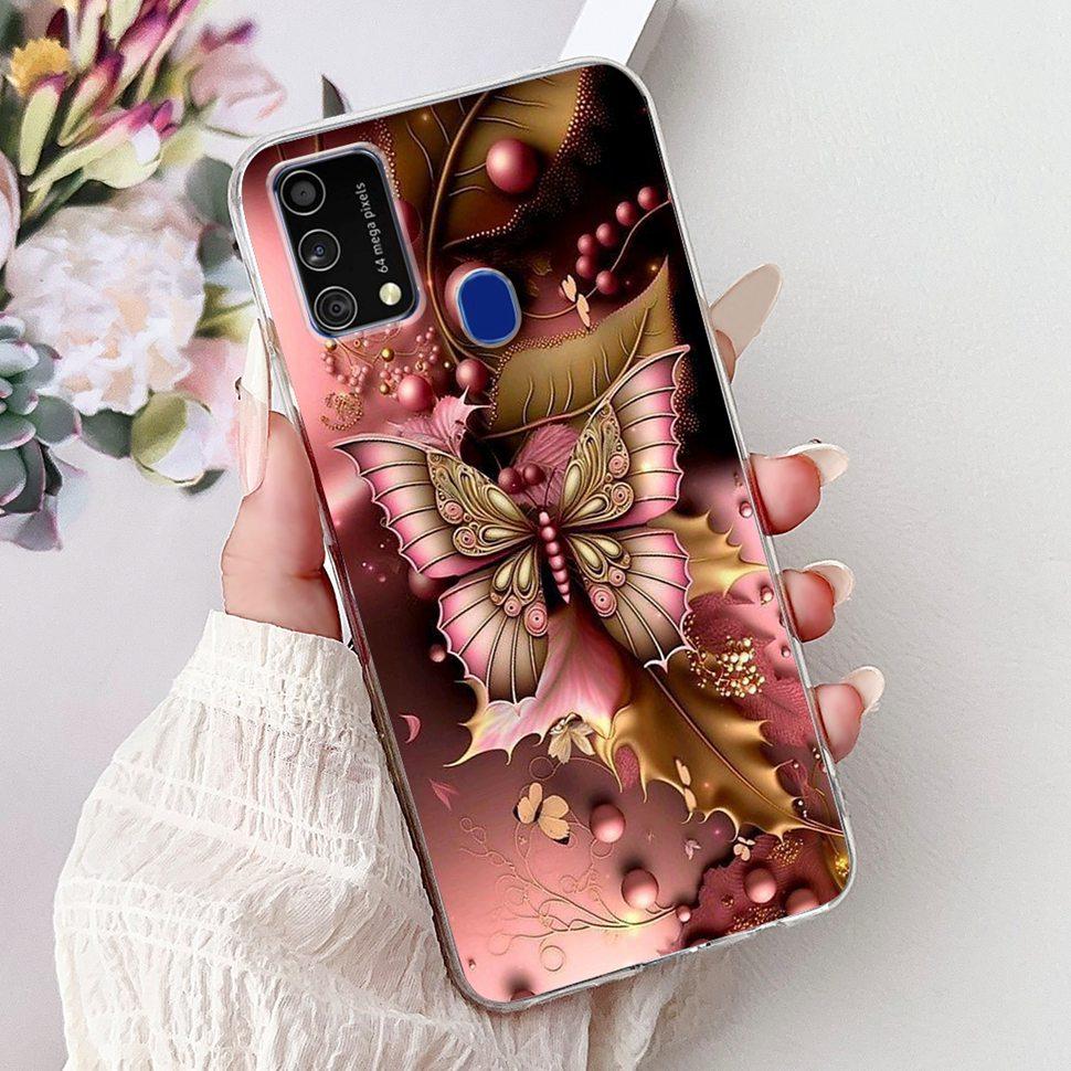 Cute Cat Caroon Cover For Samsung Galaxy A21s Case Soft Silicone Fundas Phone Cases For Samsung A 21s  A21s SM-A217F Full Bumper