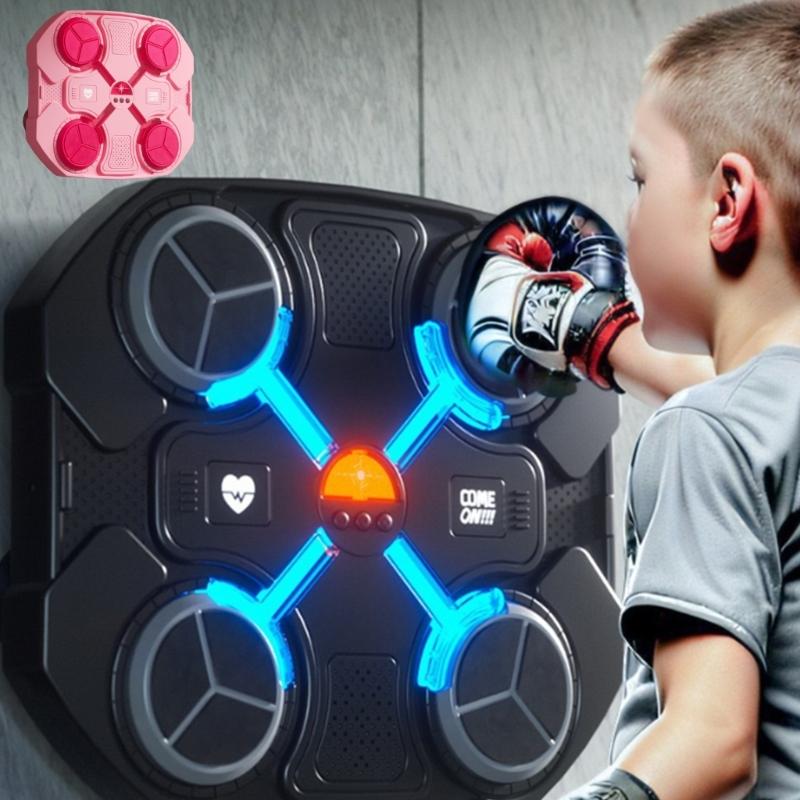 Kid Boxing Training Workout Equipment with Boxing Gloves Wall Mounted Boxing Targets Punching Bag Musical Boxing Machine