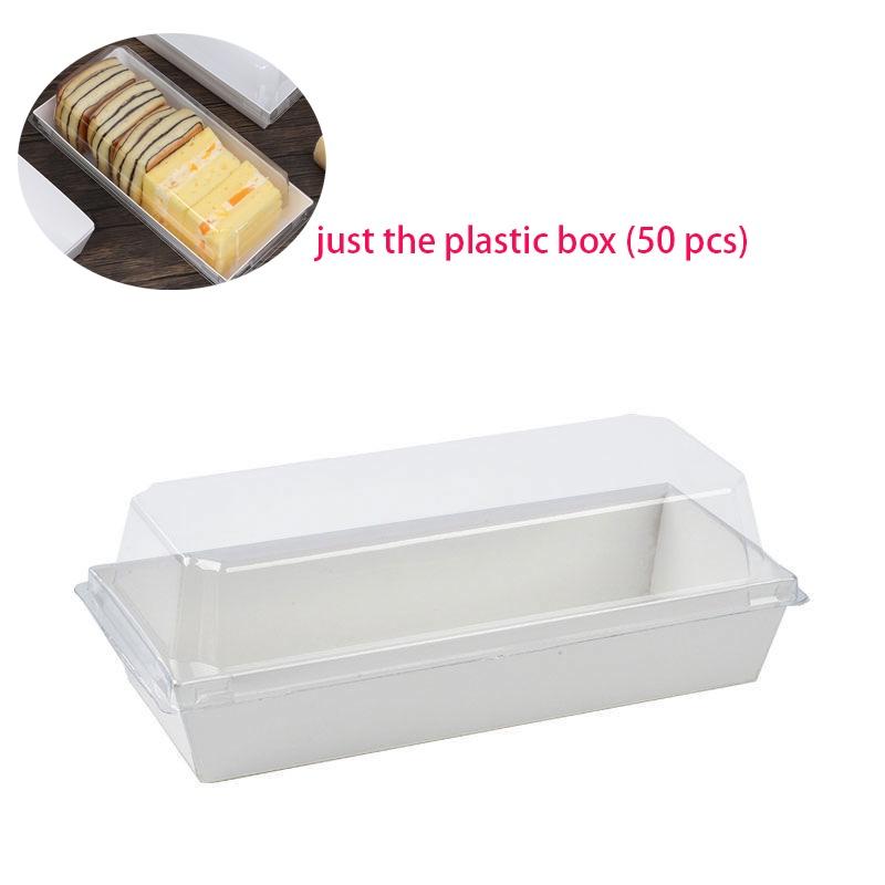 Hochwertige weiße Kartonschachtel für lange, quadratische Drei-Minuten-Papierschachtel, Schweinefleischflockenkuchen, kleiner Schalenkuchen, Eigelbkuchen, Blätterteig, Handtuchrollenbox