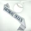 Cross-border Crown Headpiece & Etiquette Sash Set for Birthday & Party Photo Props