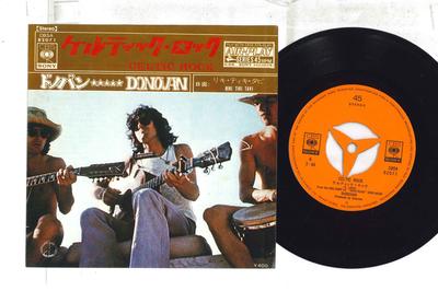 7inch Record DONOVAN - Celtic Rock / Riki Tiki Tavi CBSA82071PROMO CBS SONY 1970 Japan Rock Used