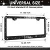 2 Pack Bling License Plate Frames Premium Sparkly License Plate Frame For Women Durable Black Bling Car Accessories