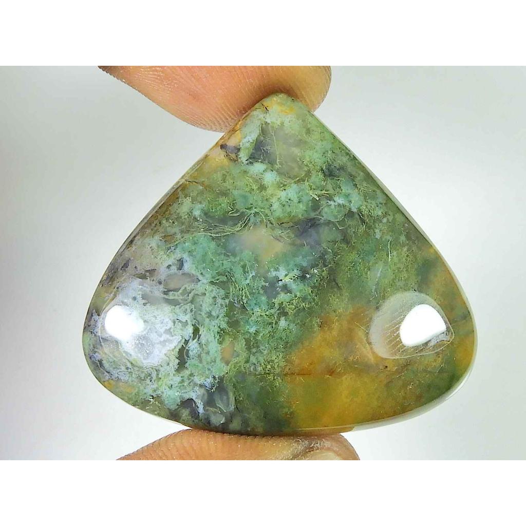 87Cts. Natural Affrican Bloodstone Pear Cabochon Loose Gemstone 36X40X09 MM SK-1836