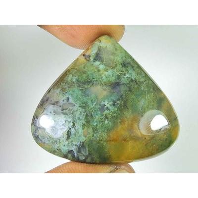 87Cts. Natural Affrican Bloodstone Pear Cabochon Loose Gemstone 36X40X09 MM SK-1836