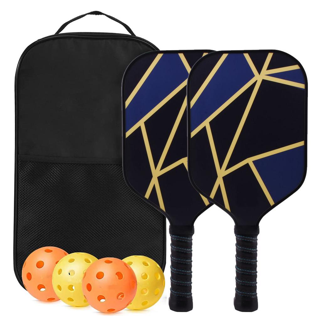 Pickleball Paddles Approved Kit Rackets Honeycomb Core 4 Balls Lightweight To Carry Racquet Cover Carrying Pouch Gift Kit Indoor Outdoor Activity
