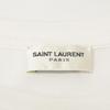 SAINT LAURENT PARIS 2017 464572 White Cotton Logo T-Shirt tops XS whiteUsed