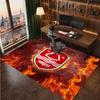 Tappeto in Velluto di Cristallo con Stampa Calcio Nottingham Forest, Comodo Assorbente d'Acqua Antiscivolo Tappeto per Pavimenti Interni