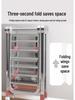 Floor-Standing Folding Towel and Clothes Rack for Hairdressing Salons and Barber Shops