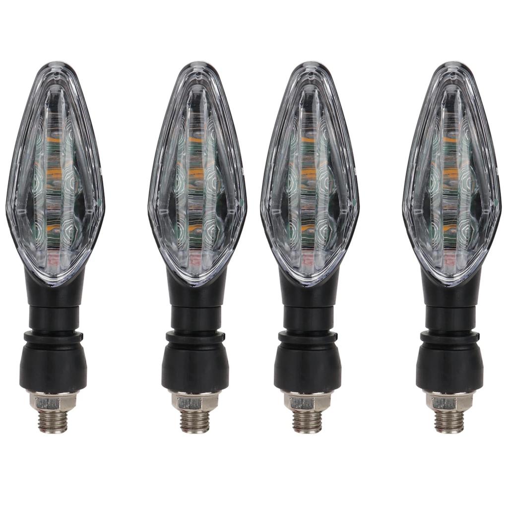 Universal Motorcycle Turn Signal Light 12V LED Indicator Lamp Front Rear Dual Use Blinker for Street Bike Off-Road Scooter