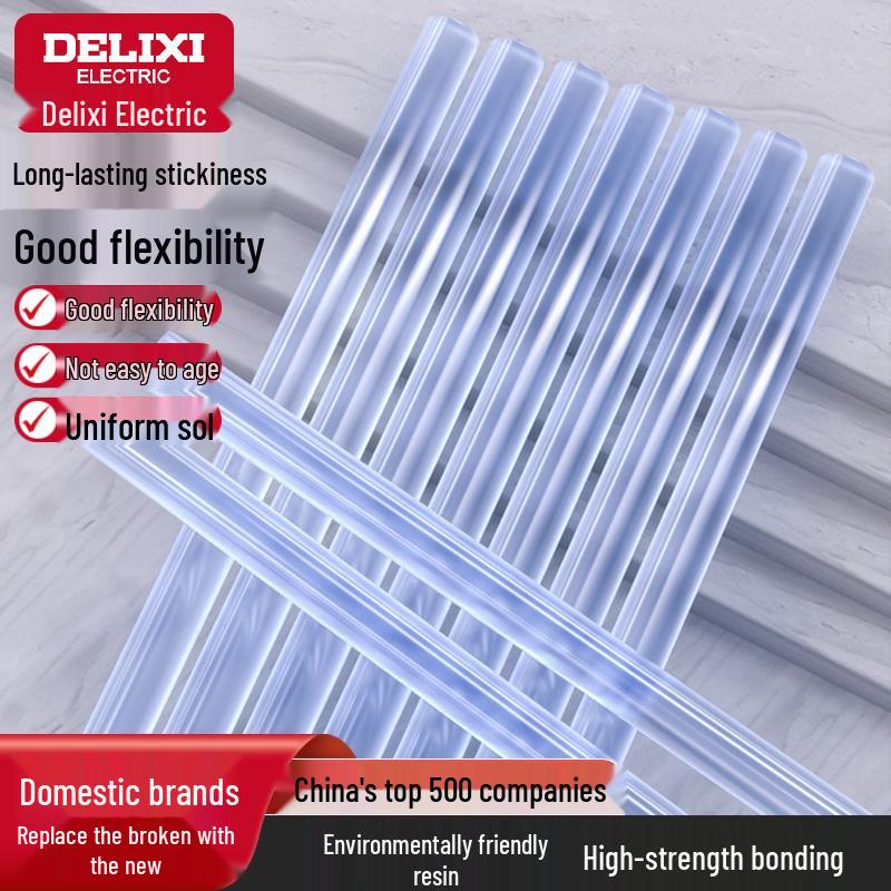 

High Viscosity Hot Melt Glue Sticks for Household Craft Glue Guns (7mm/11mm) DELIXI Electric - [Bagged] 7*150mm [20 pcs]