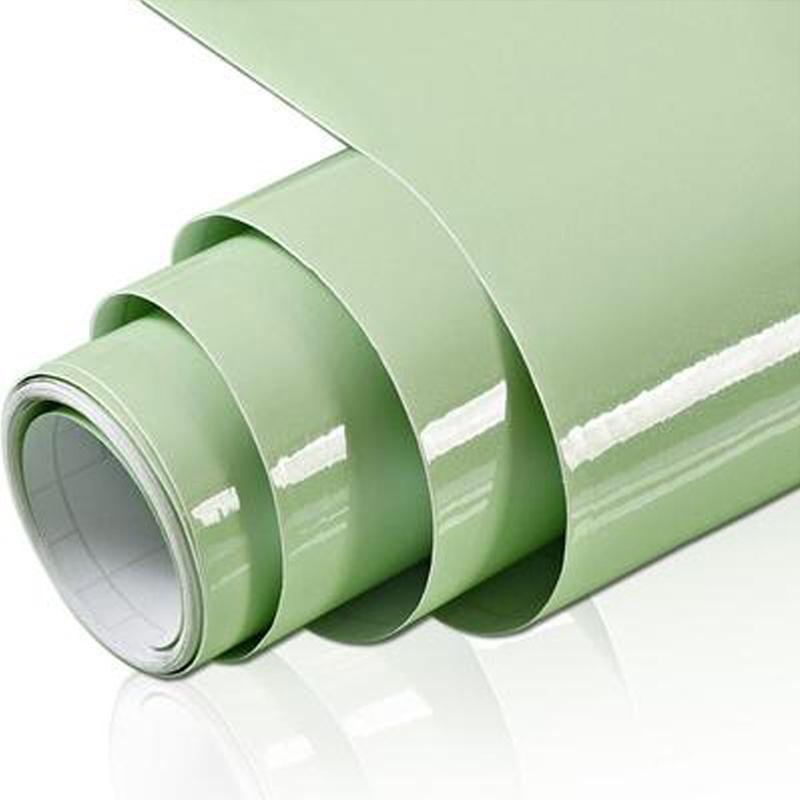 New Pearly Glossy PVC Self Adhesive Waterproof Wallpaper Kitchen Cabinet Sticker Furniture Renovation