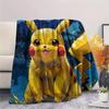 Sky Pikachu  Print Flannel Blanket, High quality Comfortable for All Seasons, Home Decor, Warmth and Comfort