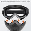 1 Piece Adjustable Motorcycle Goggles Dustproof Moto Glasses Breathable Full Face Protective Motorbike Dirt Bike Off-Road Mask