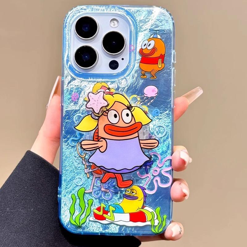 Beechburg clownfish is suitable for Apple iPhone16Promax mobile phone case, Apple 14promax cartoon IMD.