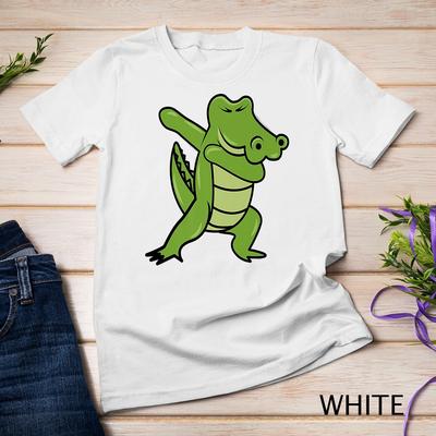 Maglietta Dabbing Alligatore Carino Delicato Coccodrillo Unisex
