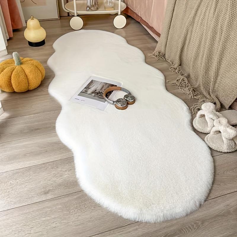 Thick Plush Rug Ultra Soft Rabbit Style Shag Carpet Machine Washable Non Slip Cozy Floor Mat Bedroom Living Room Office Decor