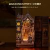 FUNPOLA 3D Wooden Whispering Magical Infinity Book Nook Relaxing DIY Miniature Dollhouse with LED Bookshelf Craft Adult Middle 315 Pieces Puzzle,
