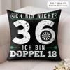 Funny ICH BIN BULLSEYE Cushion Cover Soft Plush Fabric DoubleSided Printed Cushion Covers for All Seasons Modern Home Decor