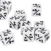 20pcs Dice Set Puzzle Fun 6 Sided Number Acrylic Dice for Gaming Preschool Education