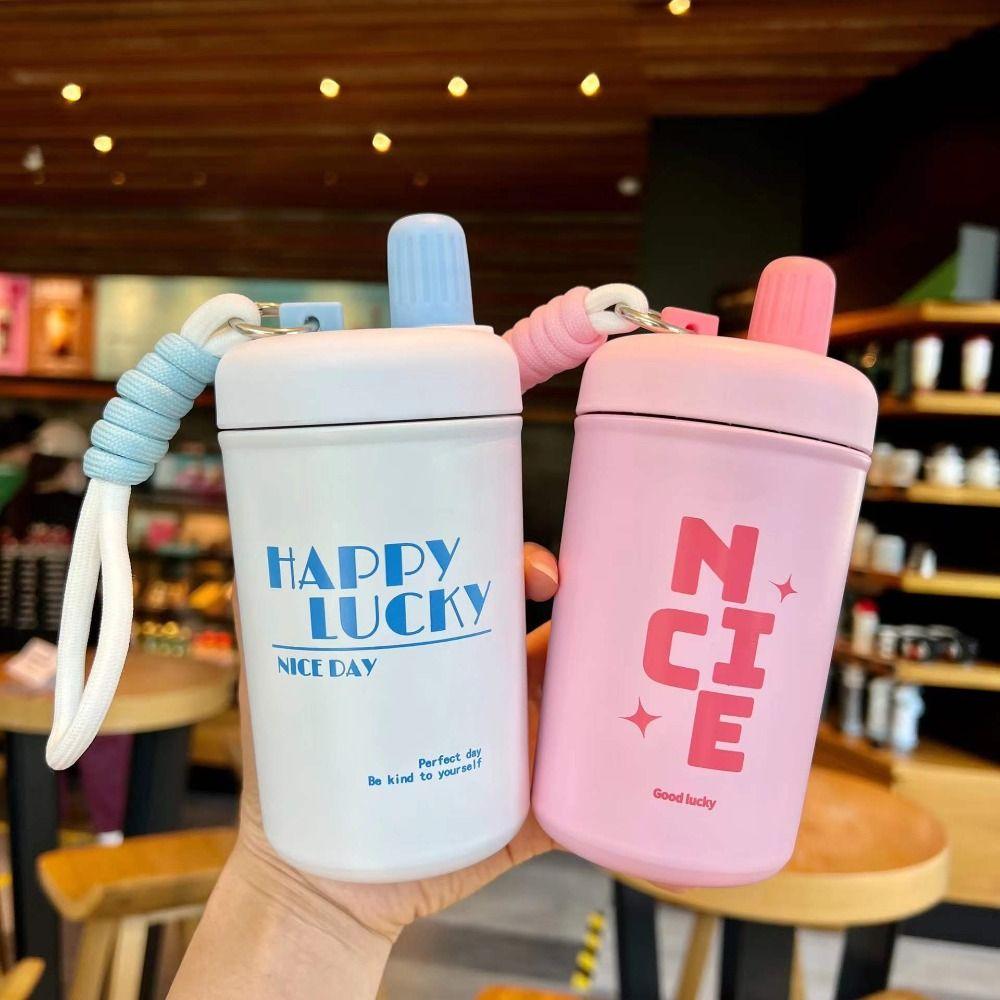 

с крышкой, соломинка, стакан для питья с ручкой, термокружка, термобутылка для воды, холодные и горячие кружки синий