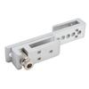 Sliding Glass Door Lock 12 Holes Limit Metal Security Latch for Home Hotel Bathroom Frameless Shower Room Silver 8mm