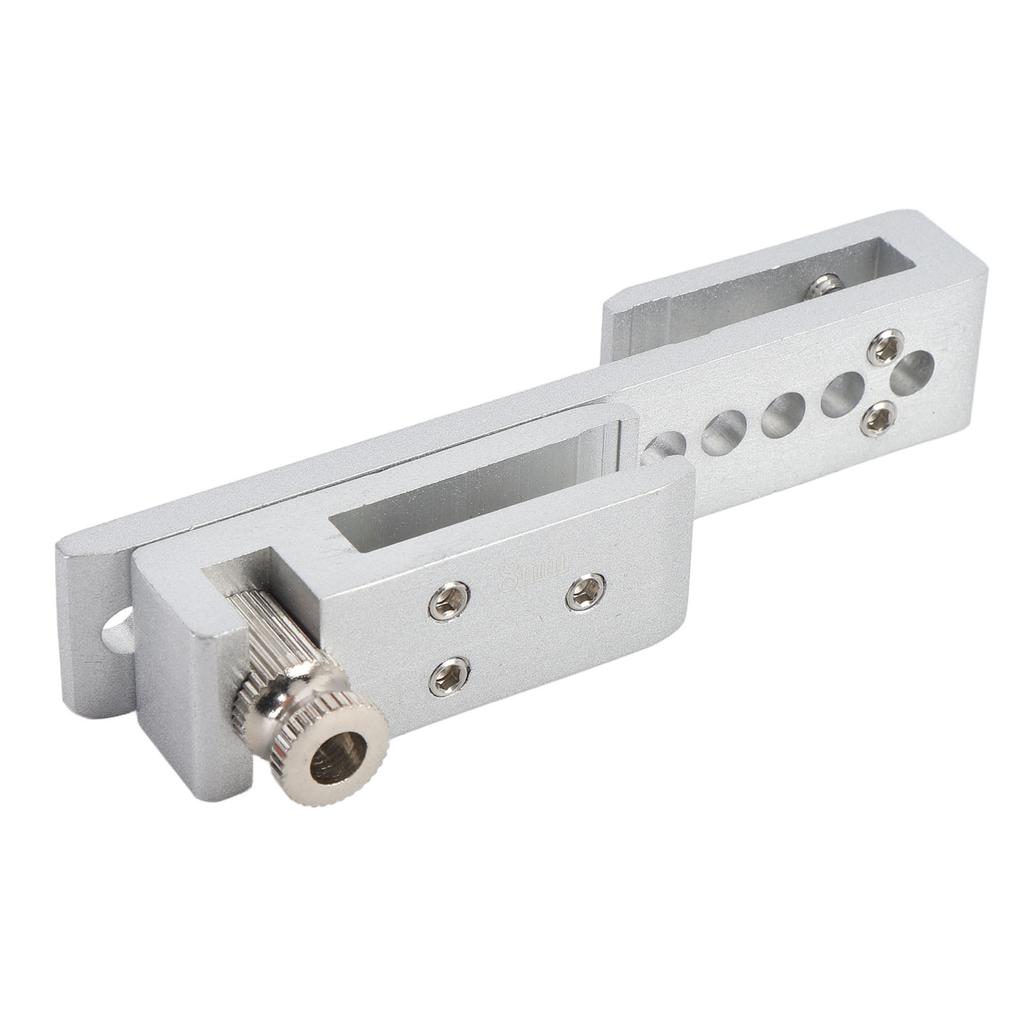 Sliding Glass Door Lock 12 Holes Limit Metal Security Latch for Home Hotel Bathroom Frameless Shower Room Silver 8mm