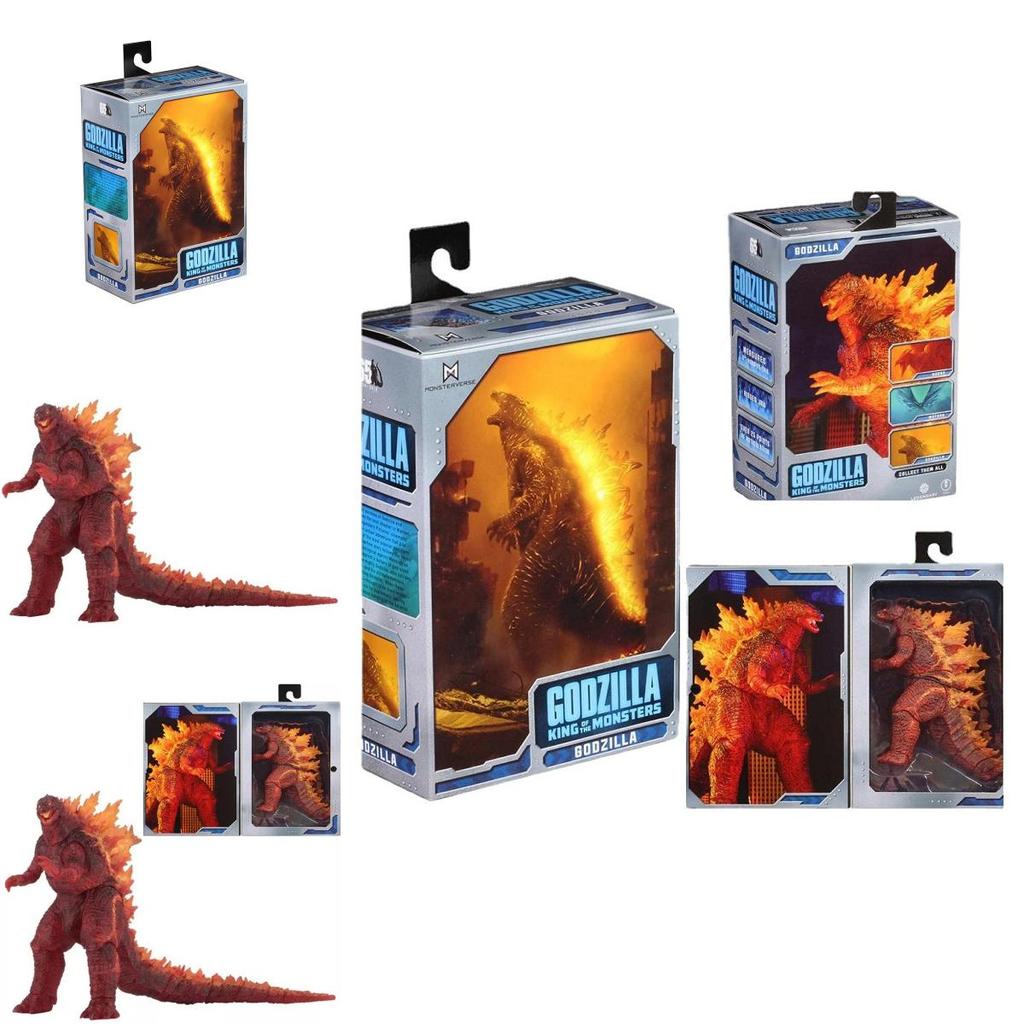 Action Figure di Godzilla Bruciante con Articolazioni Articolate e Dettagli Realistici