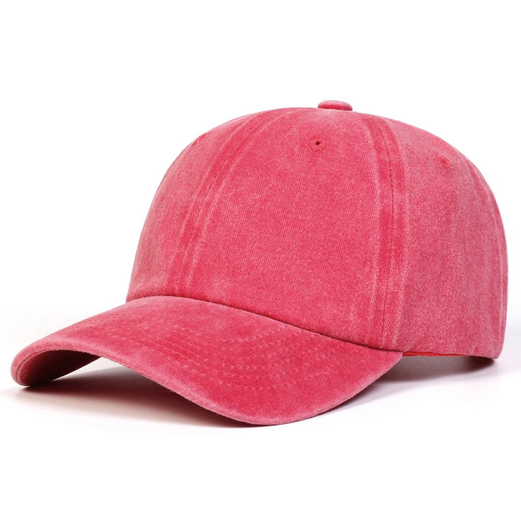 Unisex Light Washed Solid Color Baseball Caps Spring Autumn Outdoor Adjustable Casual Hats Dad Hat Sunscreen Hat