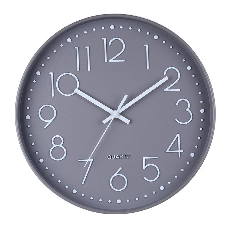 12-inch 30CM Silent Quartz Wall Clock Creative Fashion Home Living Room Clock Three-dimensional Simple Clock