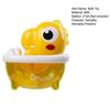 Baby Bath Toys Dinosaur Bubble Machine with Music Powerful Suction Cup Stable Non-Falling Automatic Foaming Bubble Maker for Bathtub Kids Bath Fun Toy