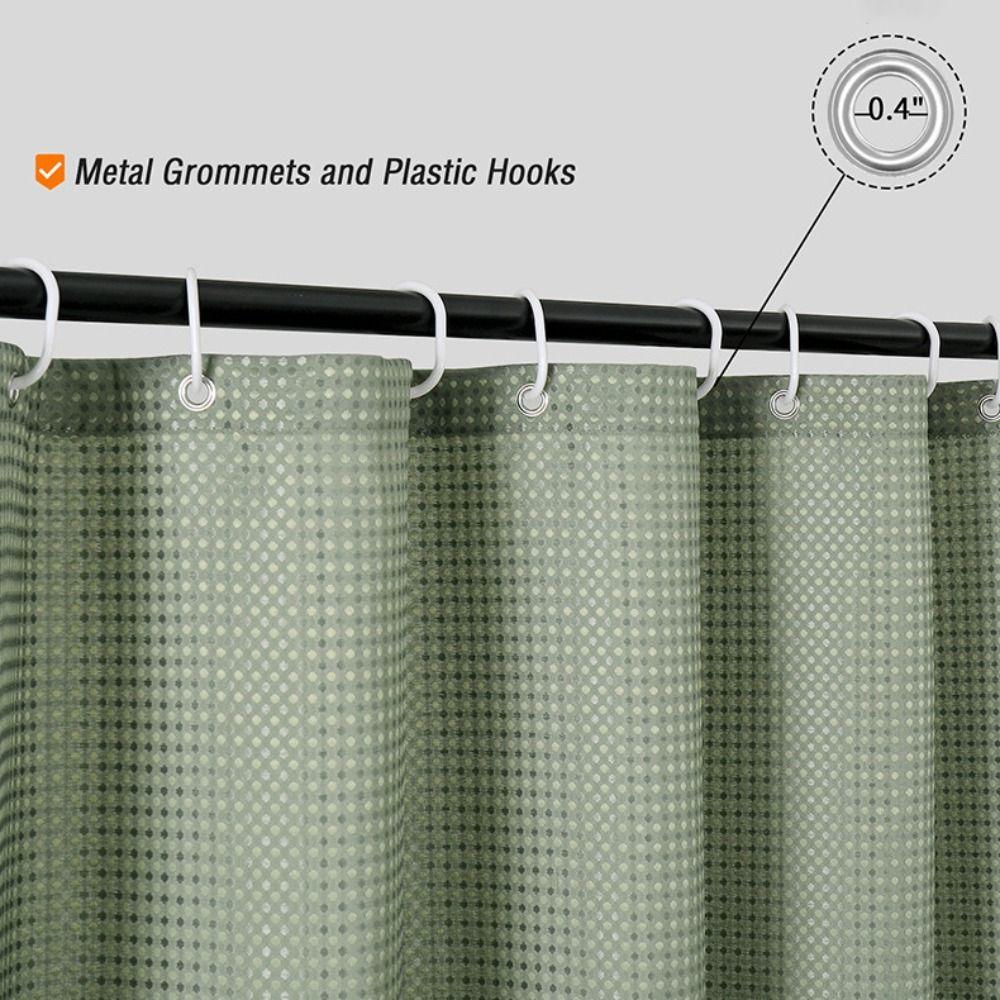 Waterproof Shading Curtain Solid Color Bathroom Partition Curtain  Toilet