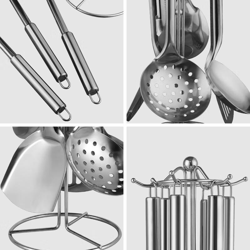 Baijie 7-teiliges Küchenutensilien-Set aus Edelstahl