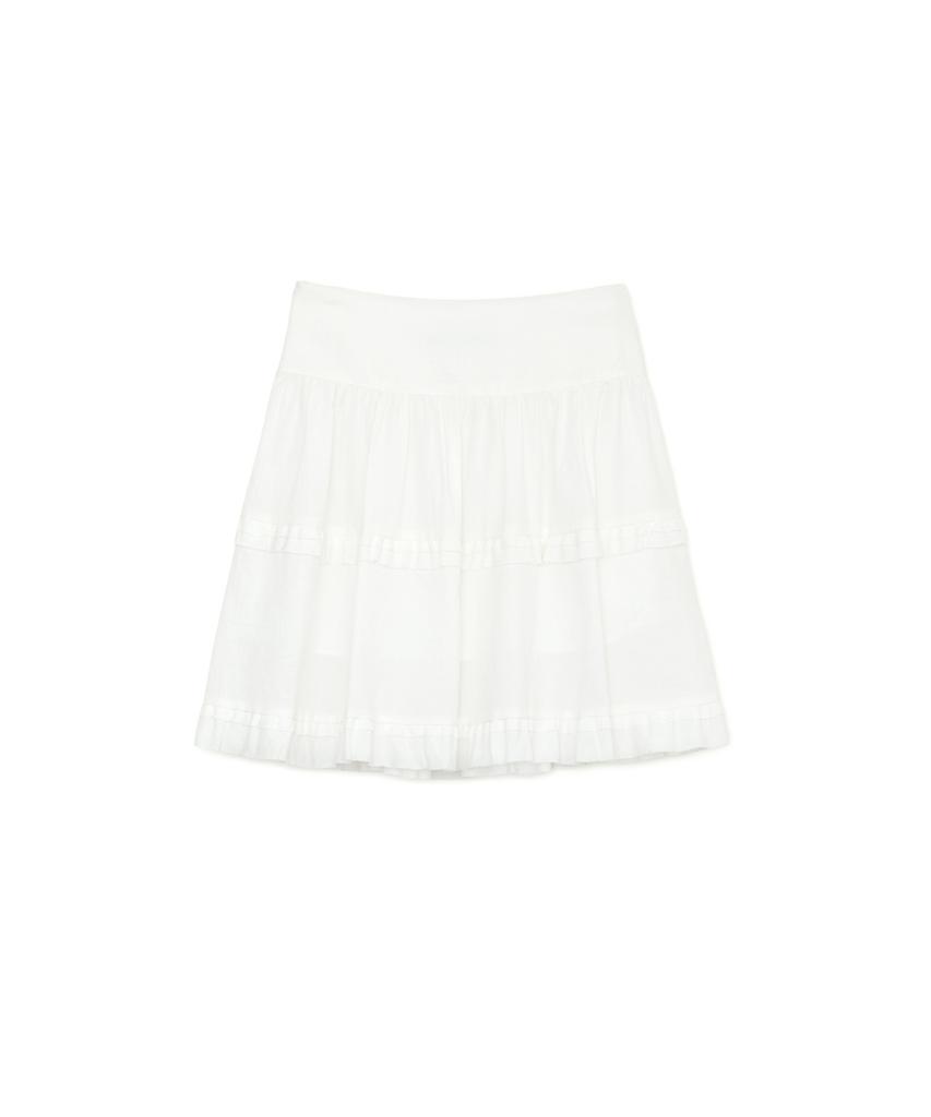 Sunburn Project Frill Midi Skirt, White