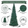Warm White Lights Folding Christmas Tree Pre-Decorated Collapsible Holiday Tree  Festive Decor