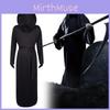 Halloween Black Death God Cosplay Costume With Polyester Fabric For Stage Performances And Party Events