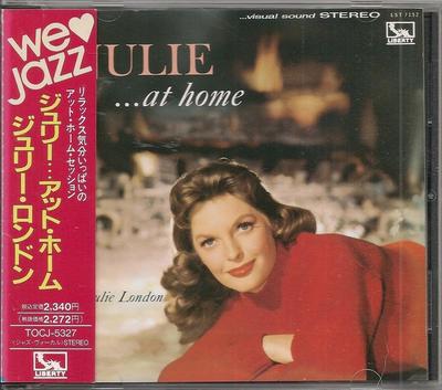CD JULIE LONDON THE BUD SHANK QUINTET  Julie ... At Home TOCJ5327 Liberty 1990 Japan Jazz Used