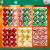 12Pcs 4cm Christmas Ball Set Painted Xmas Ornament Ball Creative Xmas Tree Hanging Pendant