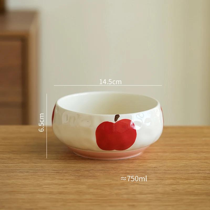 Creative Cute Fruits Ceramic Plates Exquisite Party Afternoon Tea Dessert Ice Cream Bowls Fashion Home Breakfast Coffee Mugs
