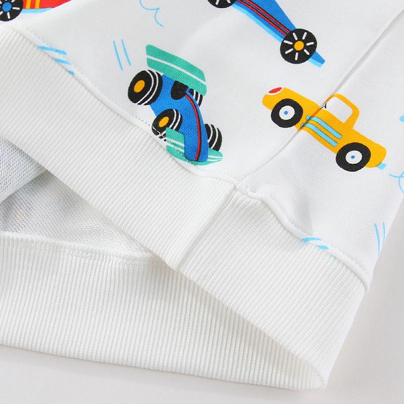 2026 Spring/Autumn Boys' Cotton Round Neck Pullover Hoodie
