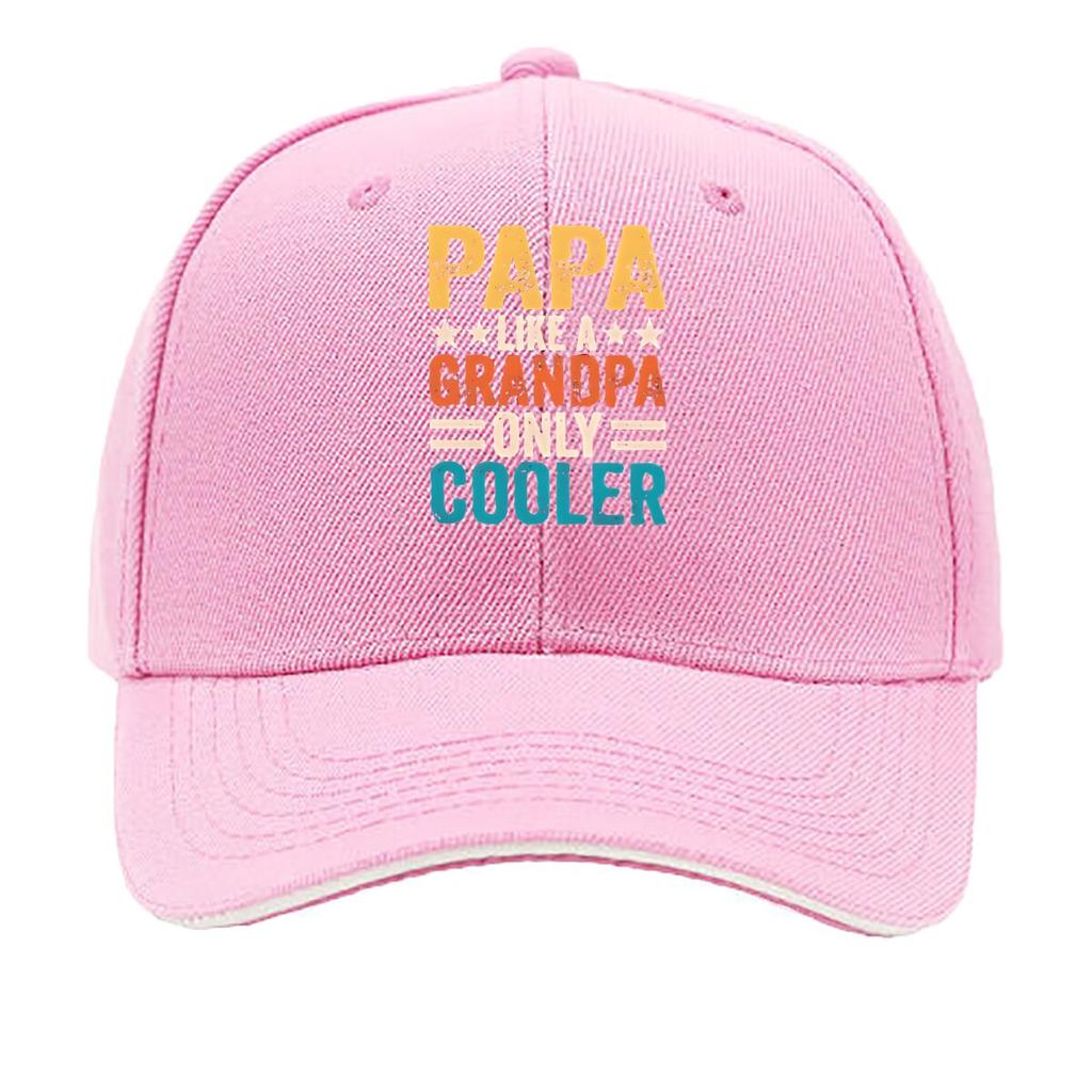 Papa Grandpa Cooler Vintage Hip Hop Hat Fashion Outdoor Sports Sandwich Baseball Cap