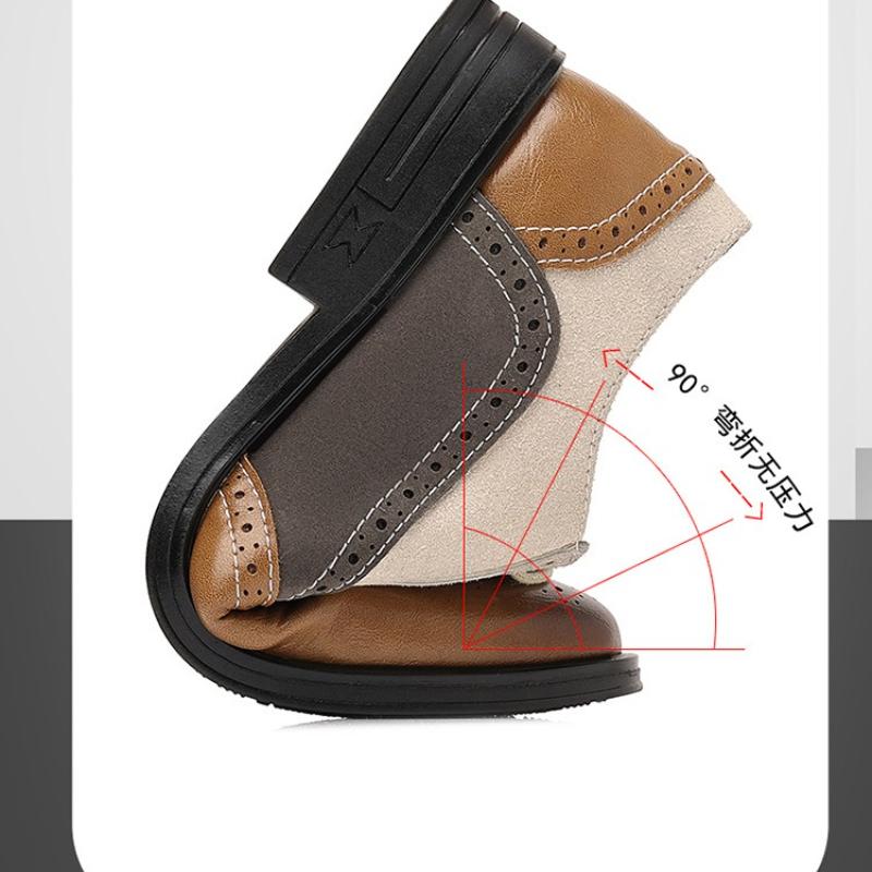 Retro Pointed Toe Moccasin Soft Male Casual Shoe Cowhide Elegant Low Price Pu Men's Leather Shoes Classic Original  Trend