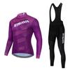 Autumn and Winter Long-sleeved S Cycling Suit, Men's and Women's Breathable Road Mountain Bike Suit