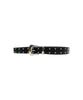 CREAM SODA LAB Double Stud Leather Belt Black