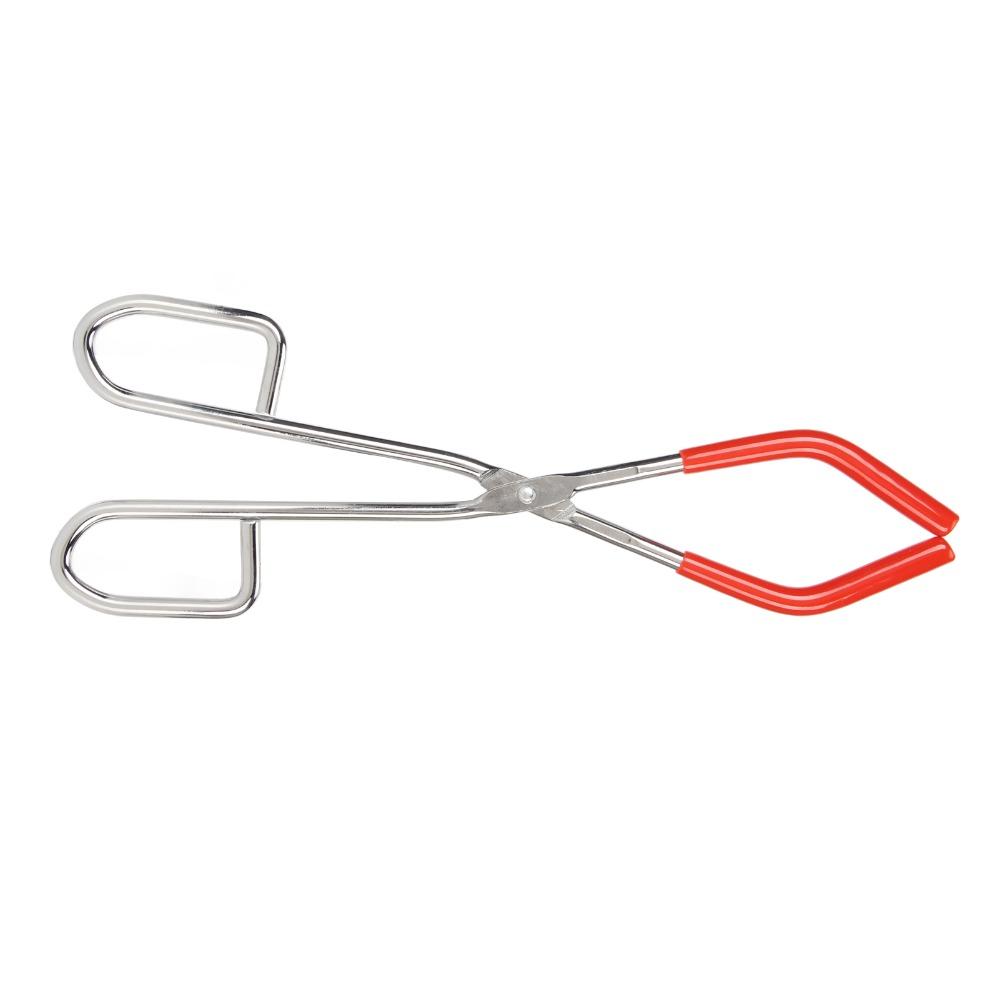 Silver Beaker Tongs Metal Body Flask Clamp Solid Laboratory Tongs  Laboratory Use